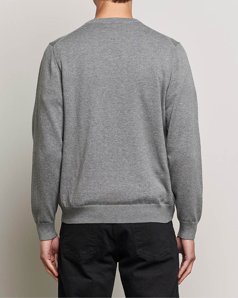 Herre | Gensere | Gant | Classic Cotton V-Neck Dark Grey Melange