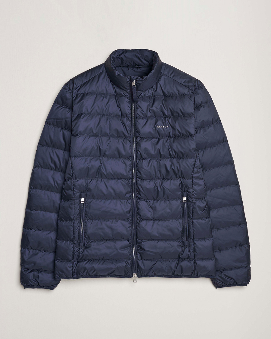 Herre | Jakker | GANT | The Light Down Jacket Evening Blue