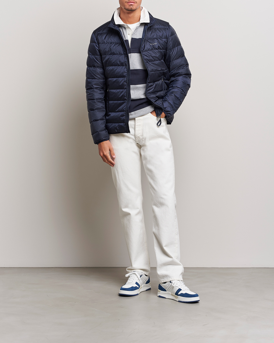 Herre | Jakker | GANT | The Light Down Jacket Evening Blue