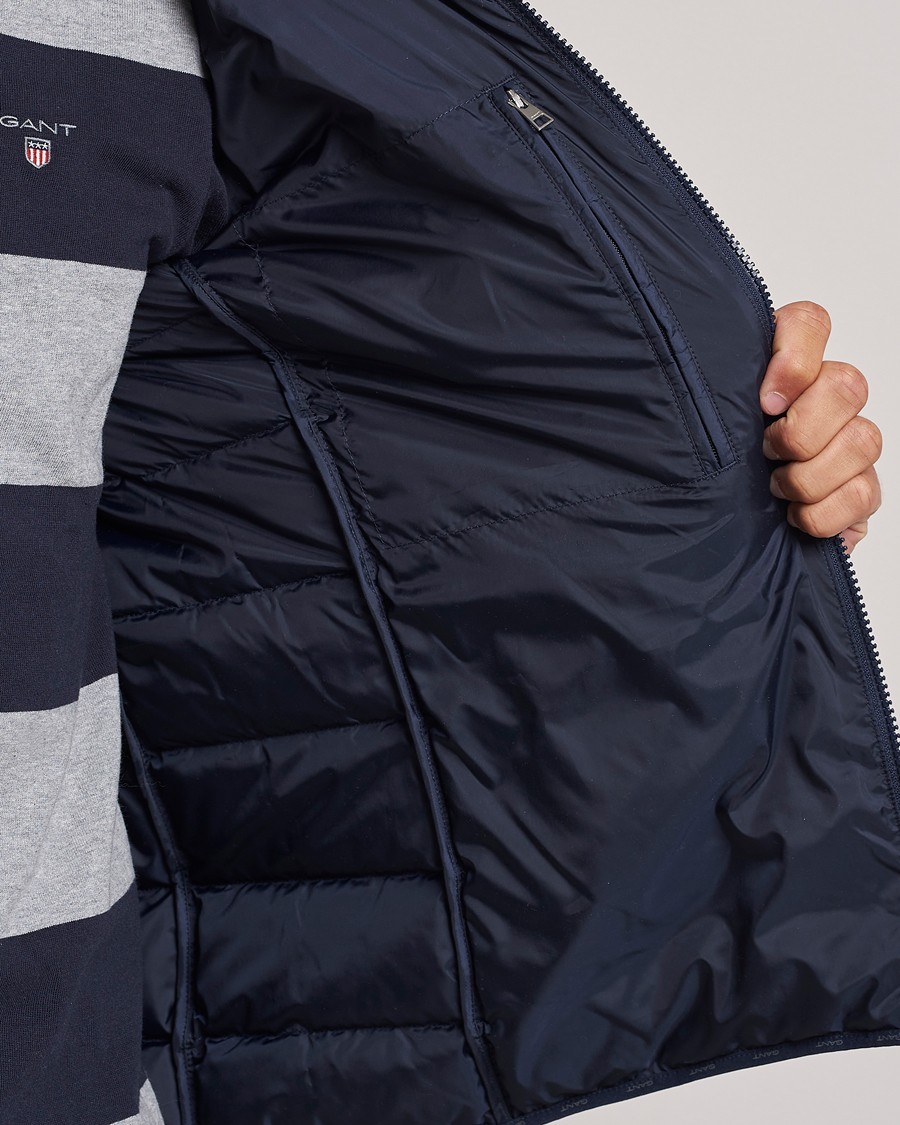 Herre | Jakker | GANT | The Light Down Jacket Evening Blue
