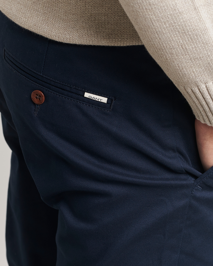 Herre | Bukser | GANT | Slim Fit Tech Prep Chino Marine