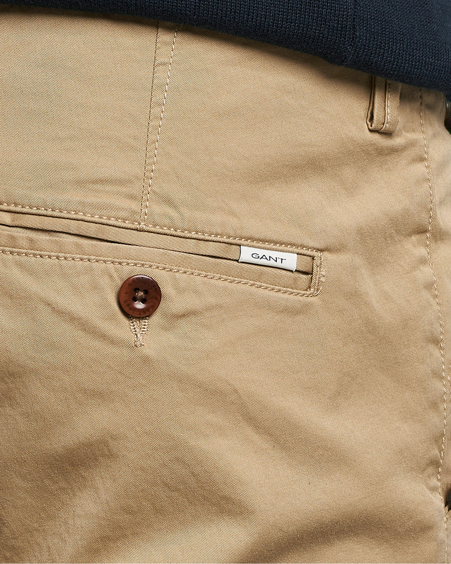 Herre | Bukser | Gant | Slim Fit Twill Chino Dark Khaki