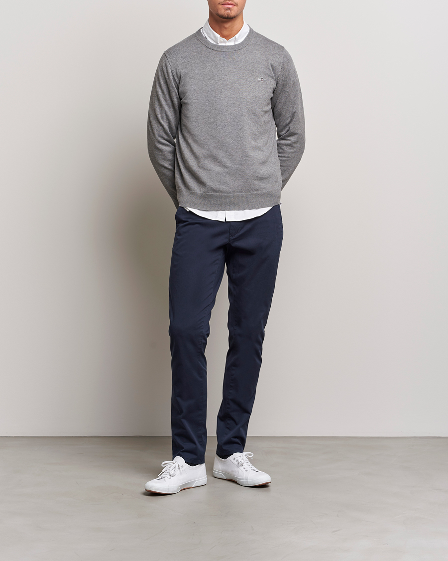 Herre | Bukser | GANT | Slim Fit Twill Chino Marine