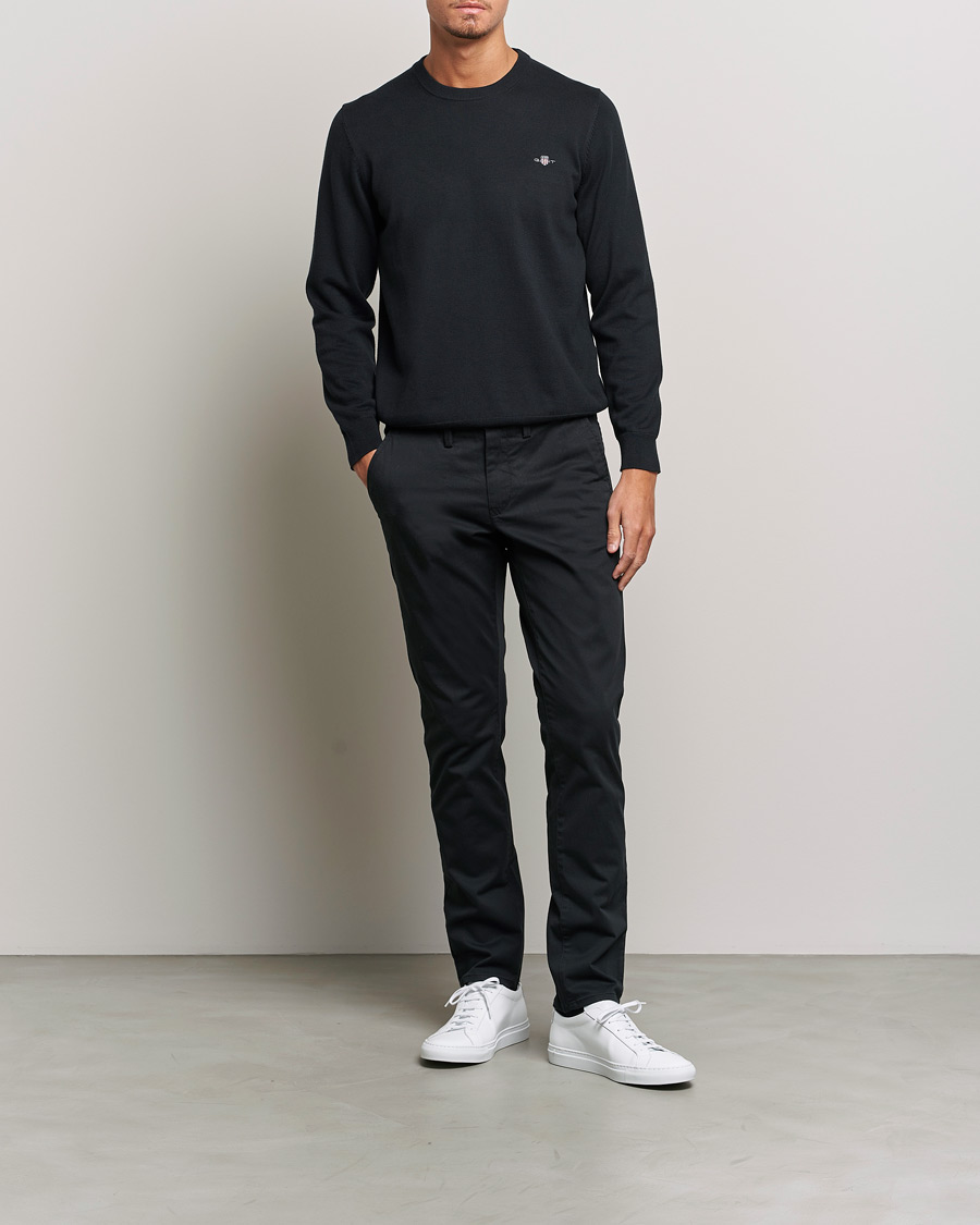 Herre | Bukser | GANT | Slim Fit Twill Chino Black