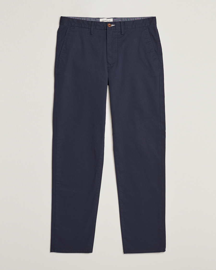 Herre | Bukser | GANT | Regular Fit Twill Chino Marine