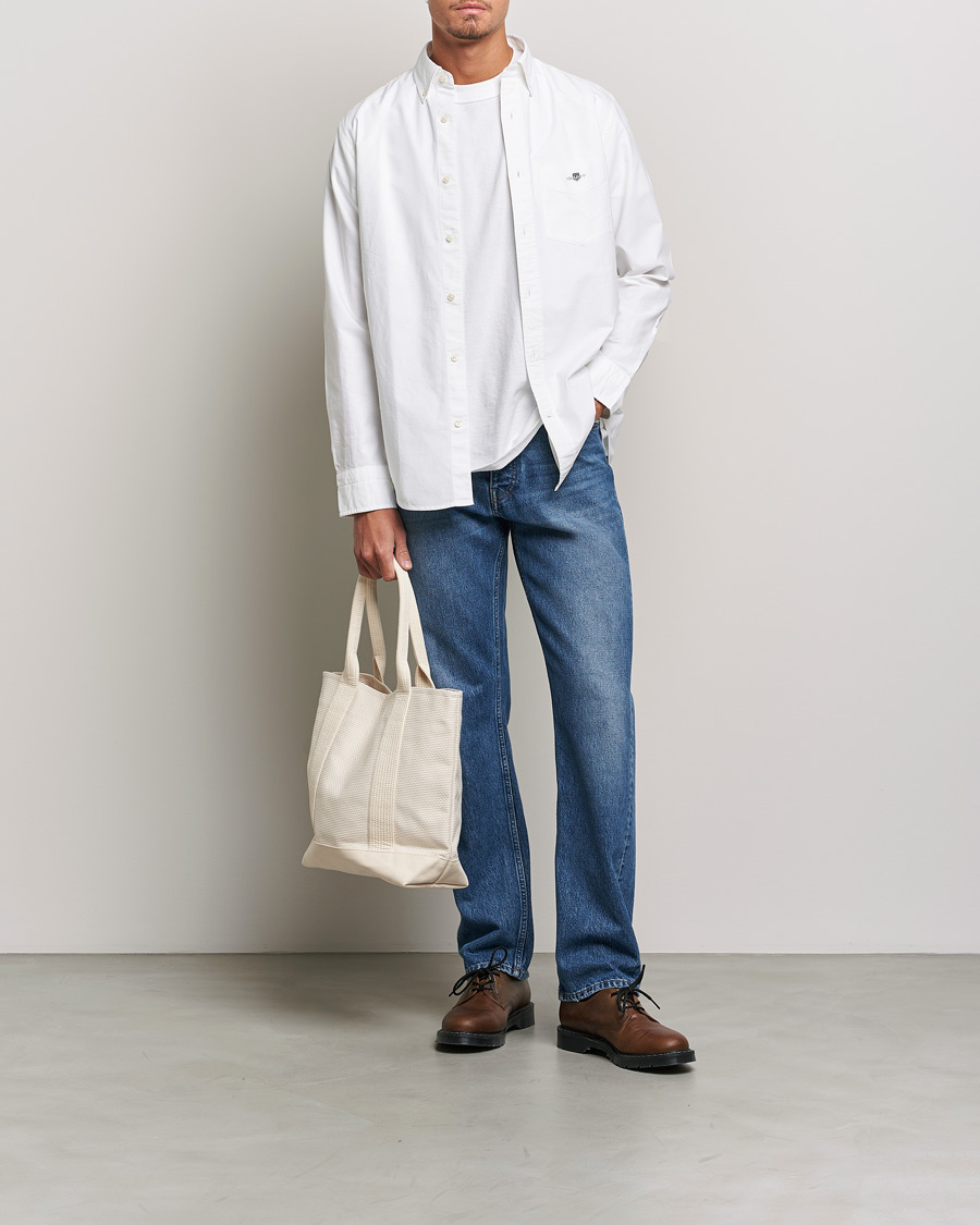Herre | Skjorter | Gant | Regular Fit Oxford Shirt White