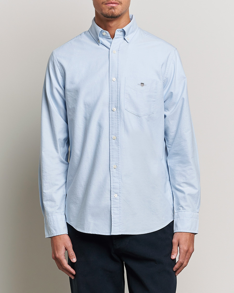 Herre | Skjorter | Gant | Regular Fit Oxford Shirt Light Blue