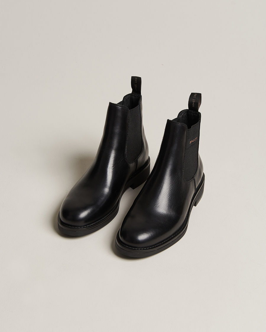 Herre | Svarte støvler | GANT | Prepdale Leather Chelsea Boot Black
