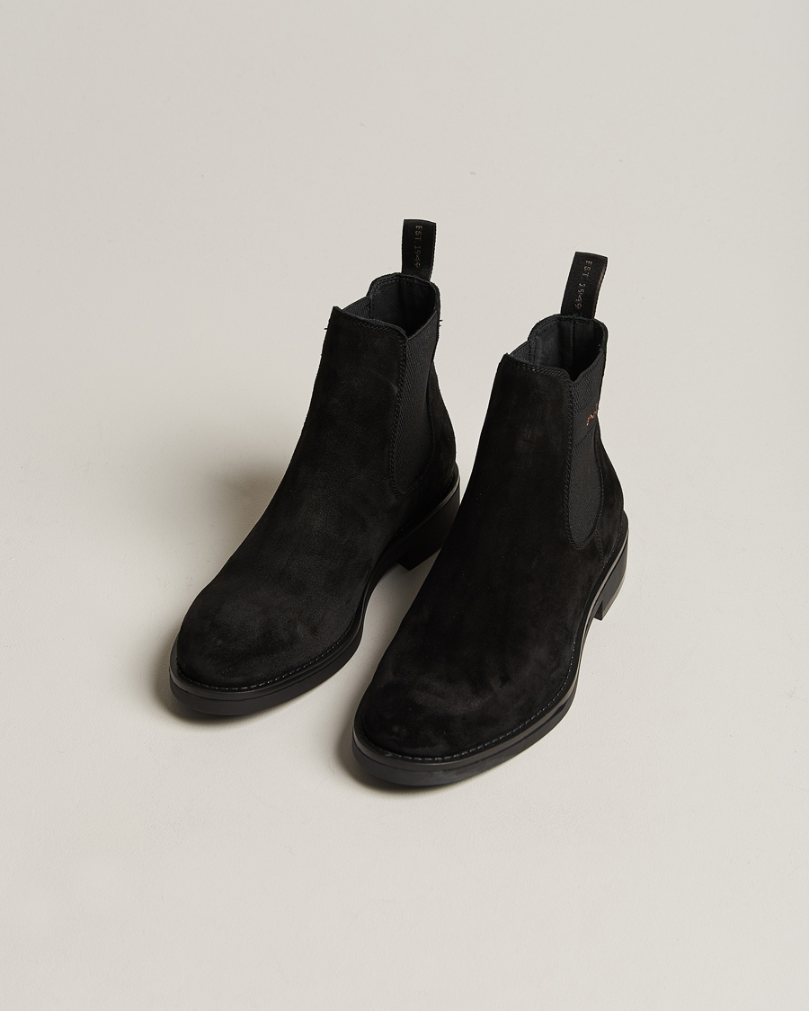 Herre | Sko i mokka | GANT | Prepdale Suede Chelsea Boot Black