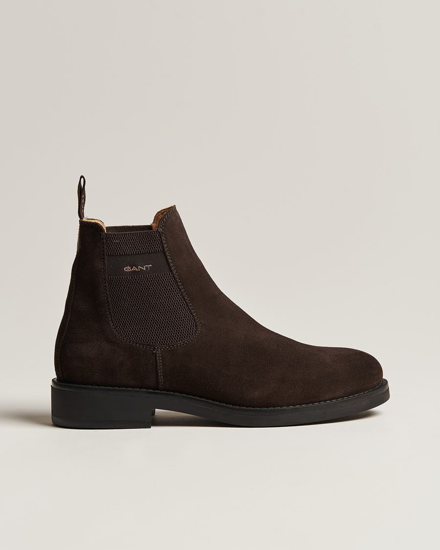 Herre | GANT Prepdale Suede Chelsea Boot Dark Brown | GANT | Prepdale Suede Chelsea Boot Dark Brown
