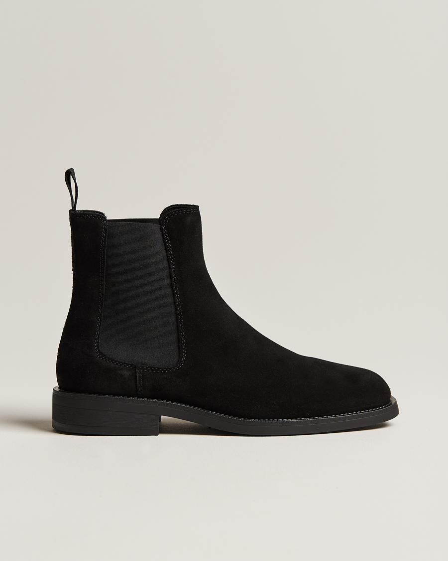 Herre | GANT Rizmood Suede Chelsea Boot Black | GANT | Rizmood Suede Chelsea Boot Black