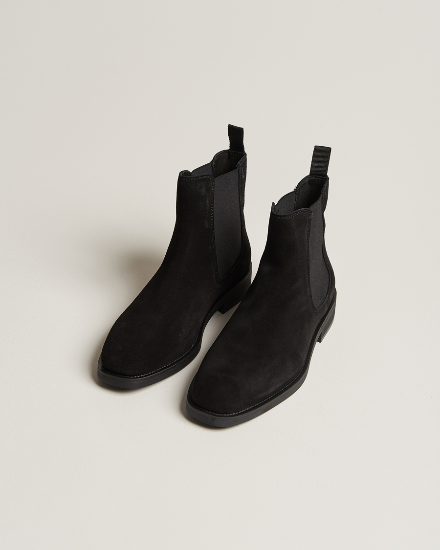 Herre | Svarte støvler | GANT | Rizmood Suede Chelsea Boot Black