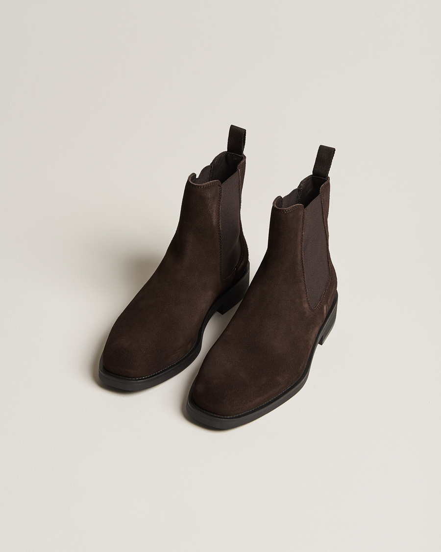 Herre | GANT Rizmood Suede Chelsea Boot Dark Brown | GANT | Rizmood Suede Chelsea Boot Dark Brown