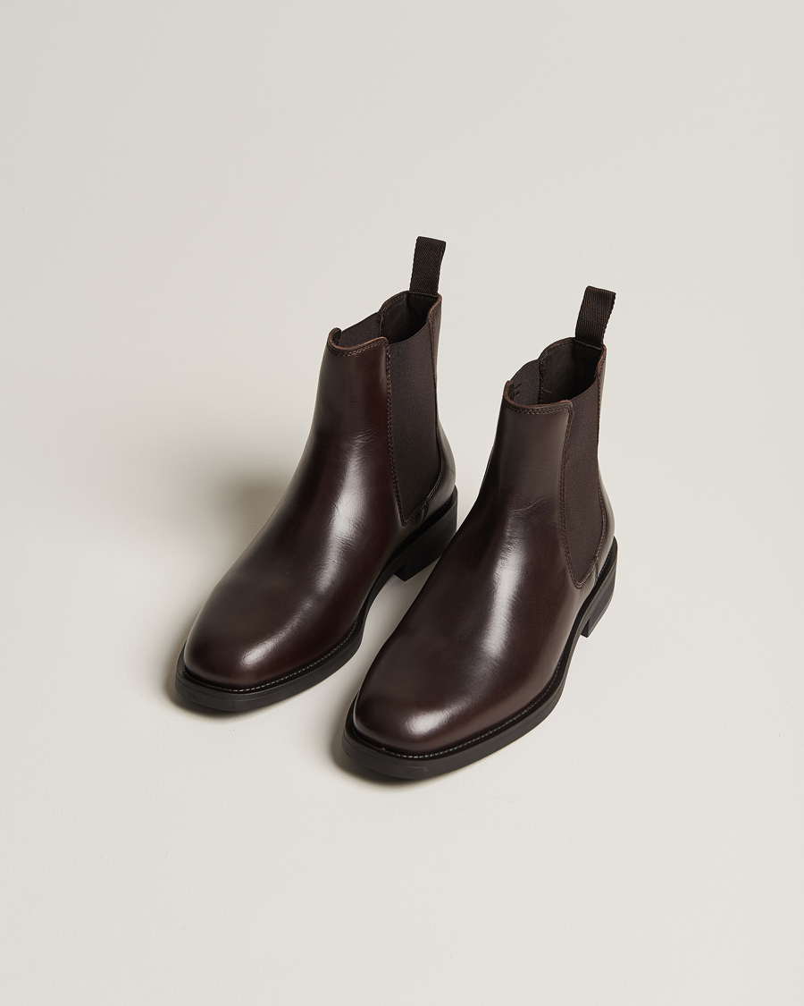 Herre | Støvler | GANT | Rizmood Leather Chelsea Boot Dark Brown