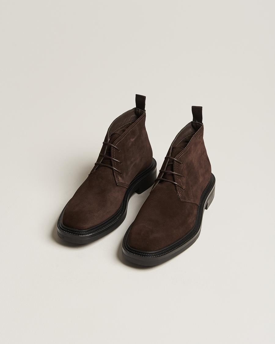 Herre | GANT | GANT | Fairwyn Suede Chukka Boot Dark Brown