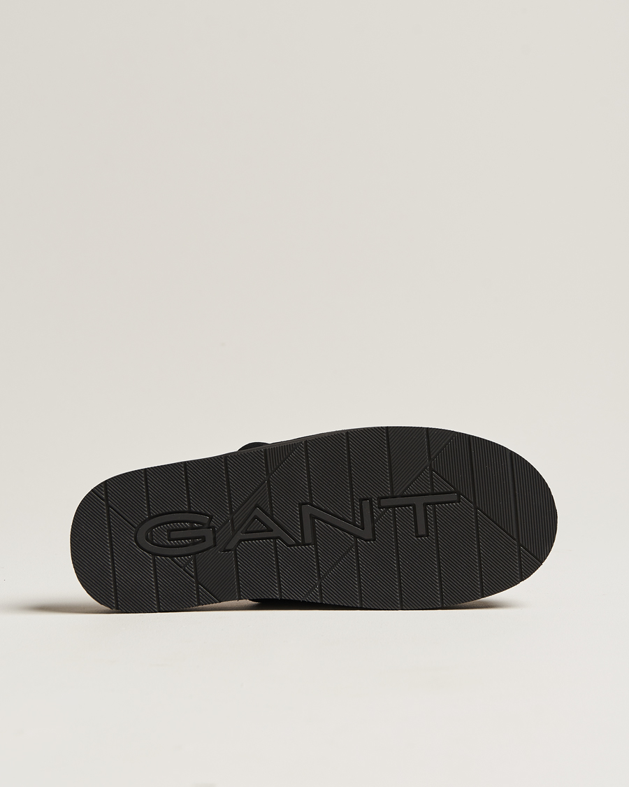 Herre | GANT Tamaware Suede Slippers Black | GANT | Tamaware Suede Slippers Black