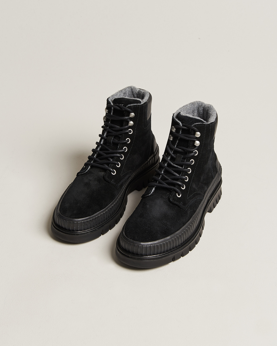 Herre |  | GANT | Nebrada Felt Lined Suede Boot Black