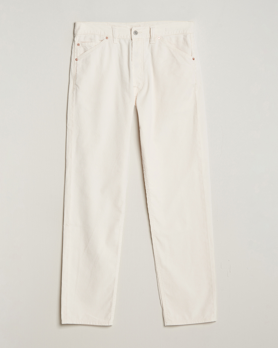 Herre | Bukser | Drake's | 5-Pocket Selvedge Needlecord Jeans Neutral