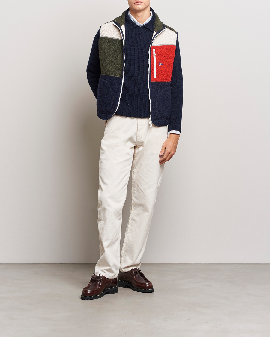 Herre | Bukser | Drake's | 5-Pocket Selvedge Needlecord Jeans Neutral