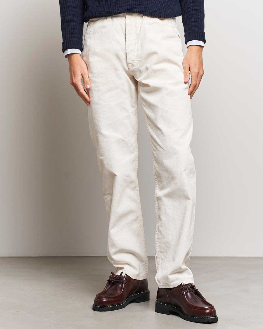 Herre | Salg | Drake's | 5-Pocket Selvedge Needlecord Jeans Neutral