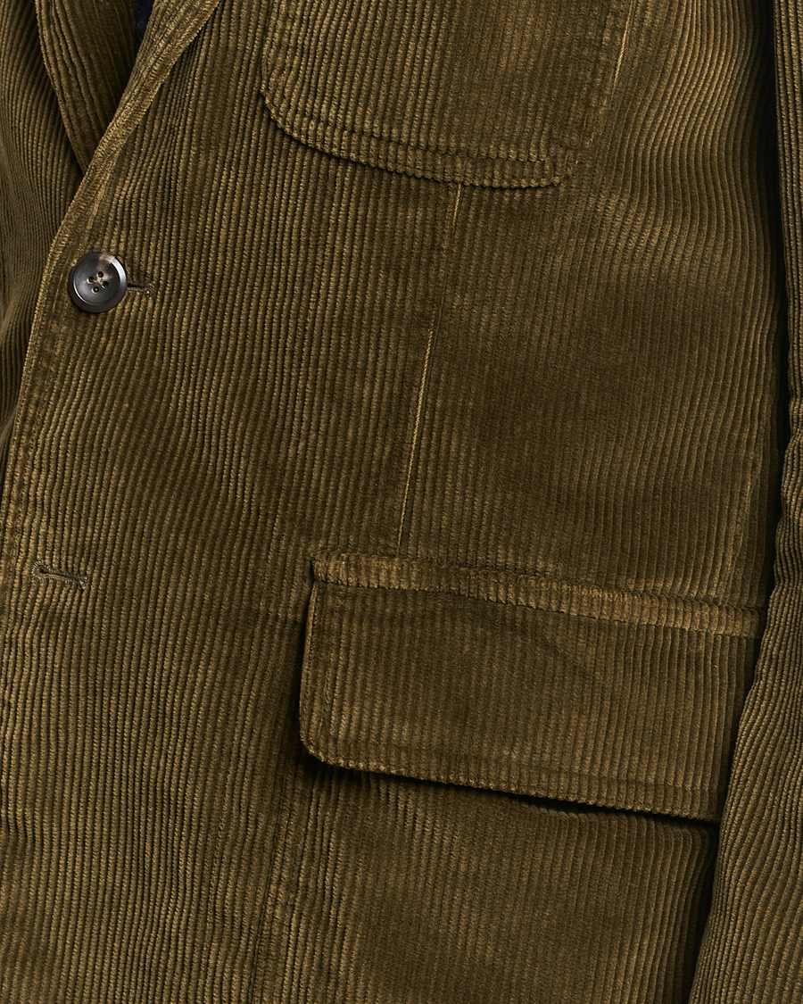 Herre | Dressjakker | Drake's | MKI Games Corduroy Blazer Green