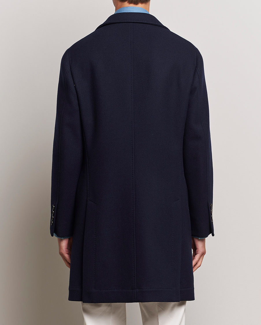 Herre | Jakker | Brunello Cucinelli | Wool/Cashmere Single Breasted Coat Navy