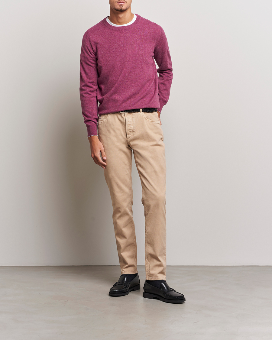 Herre | Bukser | Brunello Cucinelli | Traditional Fit 5-Pocket Pants Beige