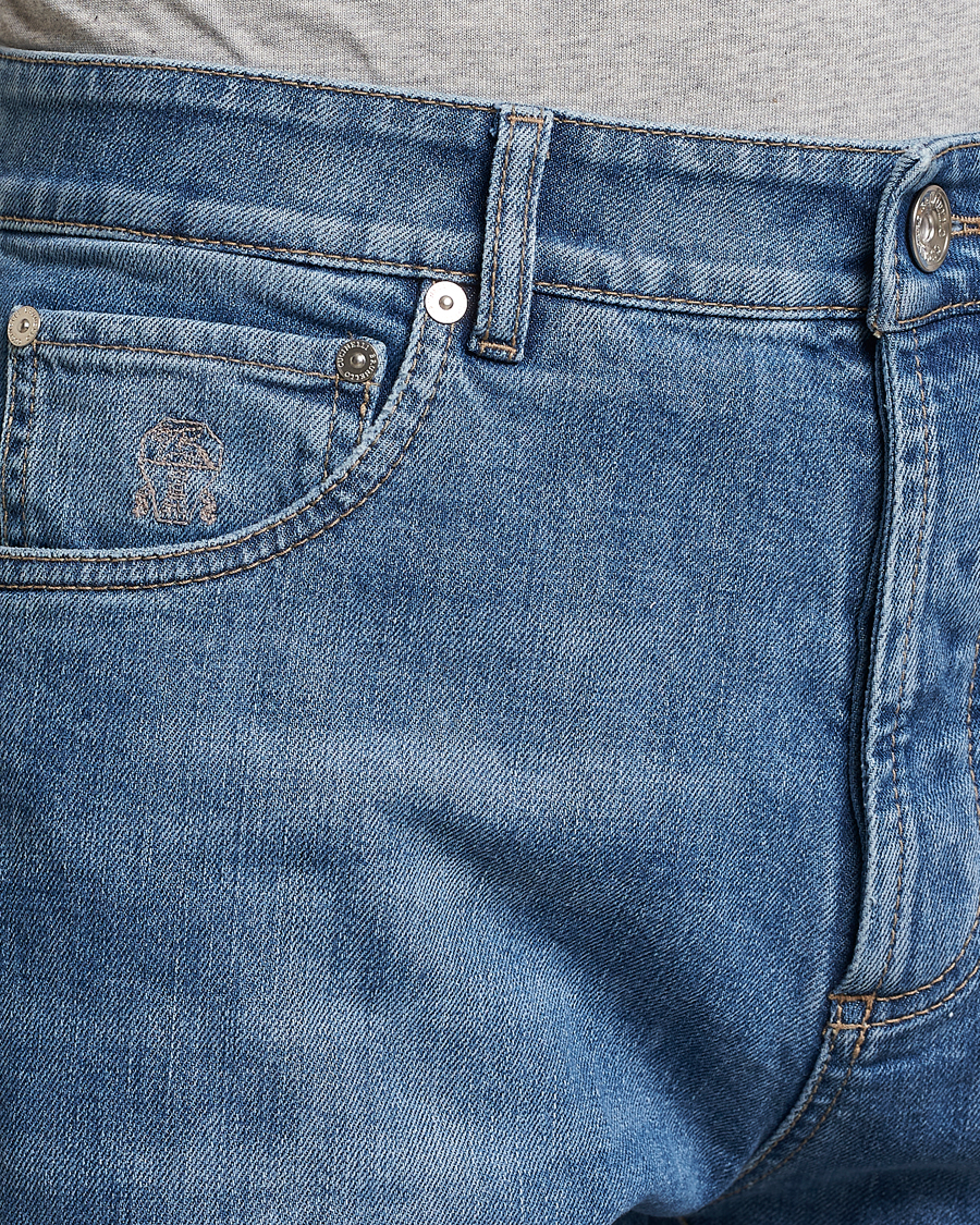 Herre | Jeans | Brunello Cucinelli | Leisure Fit Jeans Medium Blue Wash