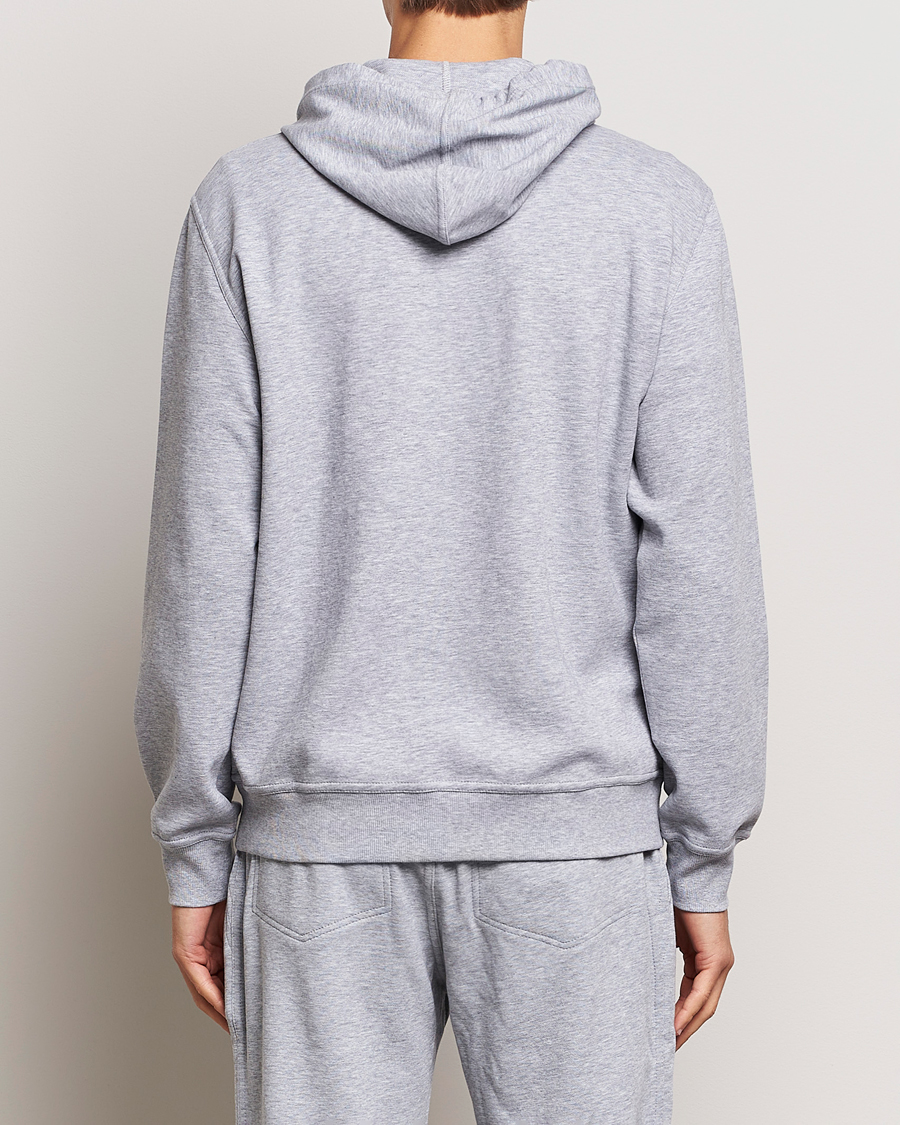 Herre | Gensere | Brunello Cucinelli | Full Zip Hooded Sweater Grey Melange