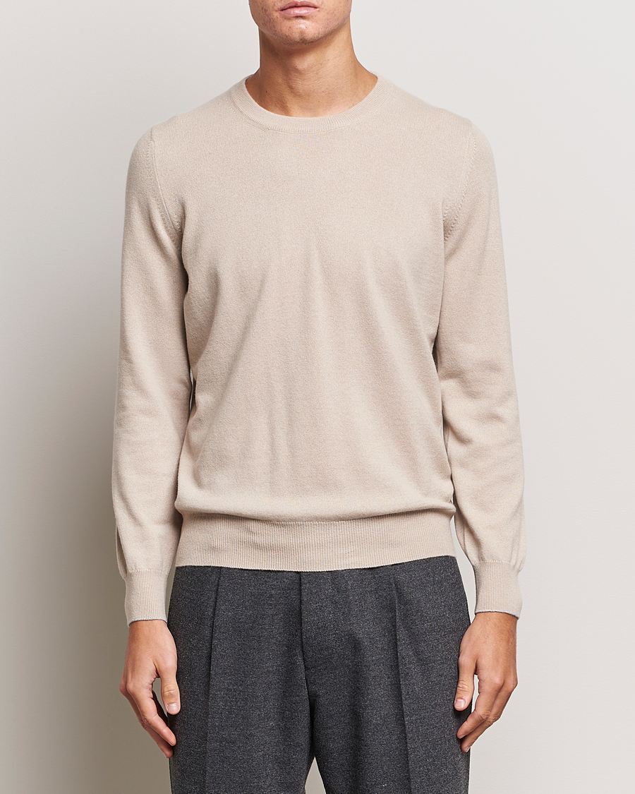 Herre |  | Brunello Cucinelli | 2 Ply Cashmere Pullover Beige
