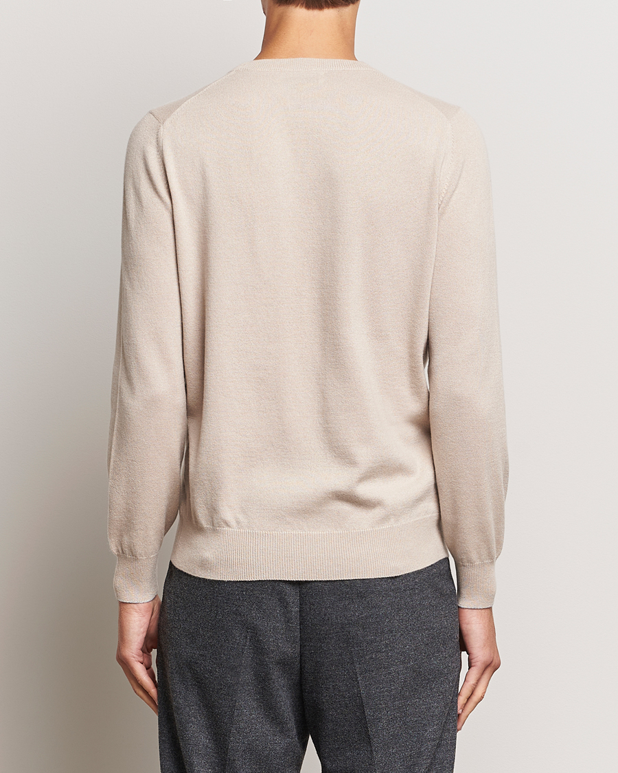 Herre | Gensere | Brunello Cucinelli | 2 Ply Cashmere Pullover Beige