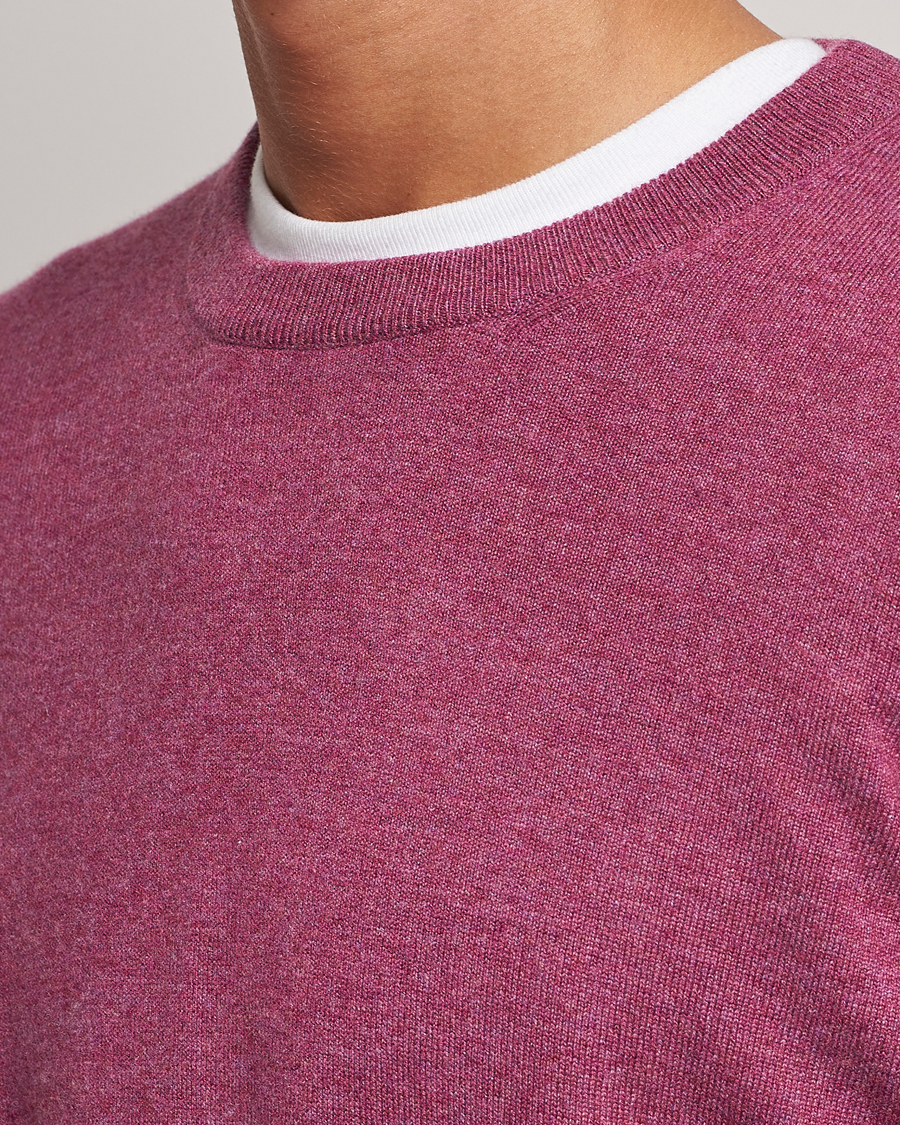 Herre | Gensere | Brunello Cucinelli | 2 Ply Cashmere Pullover Burgundy