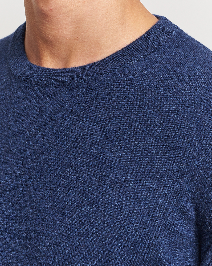 Herre | Gensere | Brunello Cucinelli | 2 Ply Cashmere Pullover Dark Blue