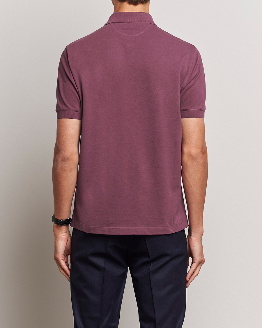 Herre | Pikéer | Brunello Cucinelli | Short Sleeve Logo Polo Burgundy