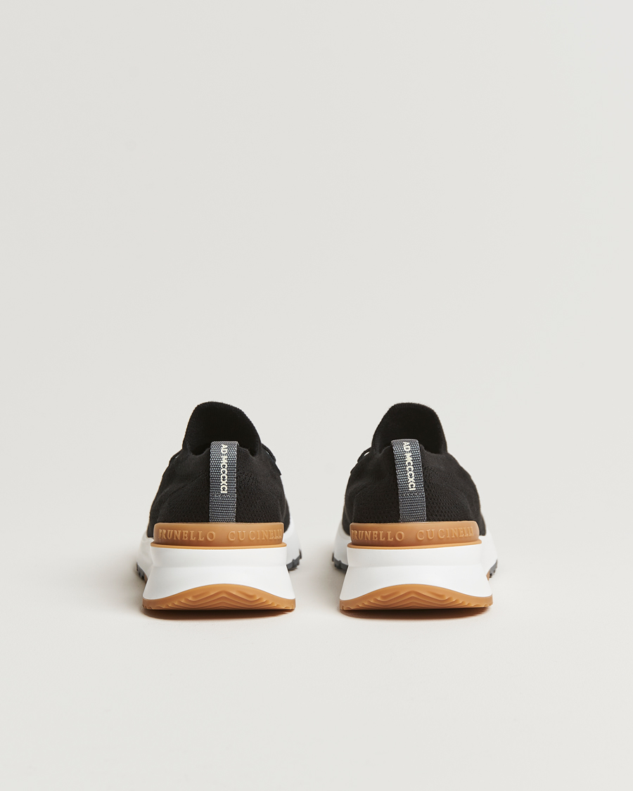 Herre | Brunello Cucinelli Flannel Running Sneakers Black | Brunello Cucinelli | Flannel Running Sneakers Black