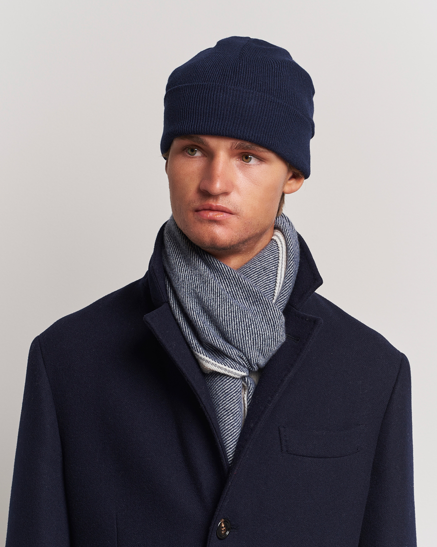 Herre | Brunello Cucinelli Cashmere Beanie Navy | Brunello Cucinelli | Cashmere Beanie Navy