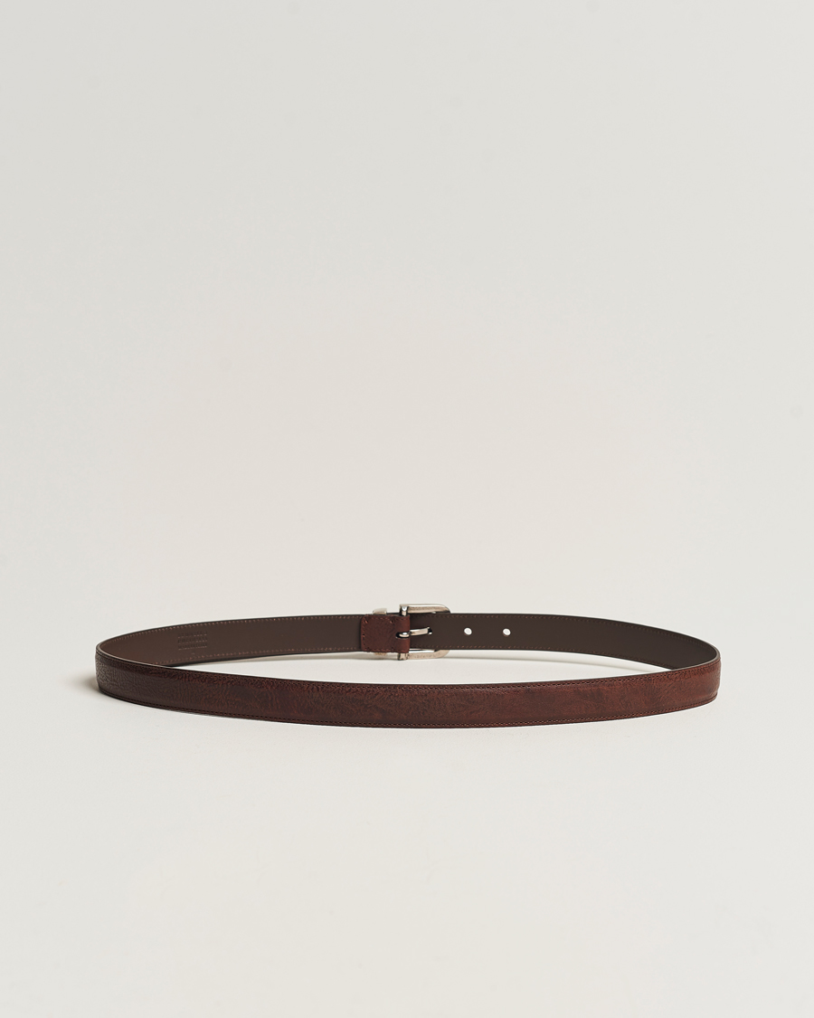 Herre |  | Brunello Cucinelli | Narrow Belt Brown Calf