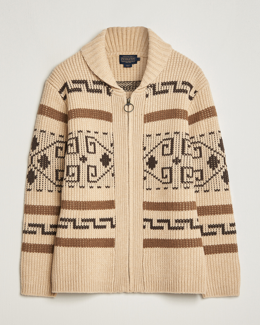 Herre | Gensere | Pendleton | The Original Westerley Cardigan Tan/Brown