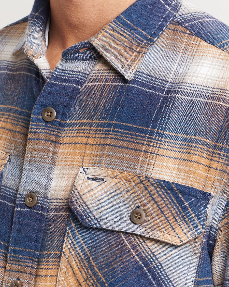 Herre | Skjorter | Pendleton | Burnside Flannel Shirt Navy/Tan