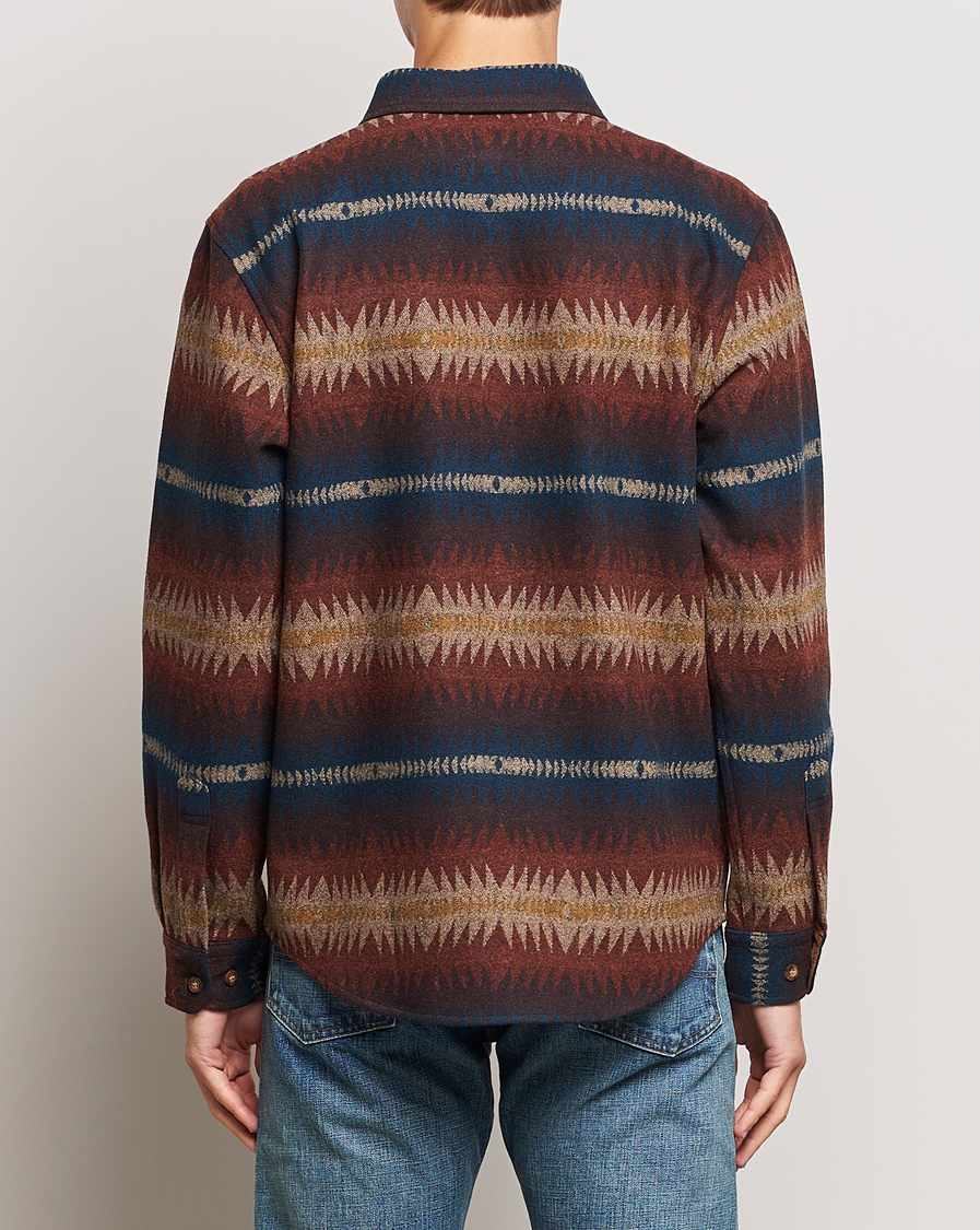 Herre | Skjorter | Pendleton | LA Pine Wool Overshirt Tye River Red