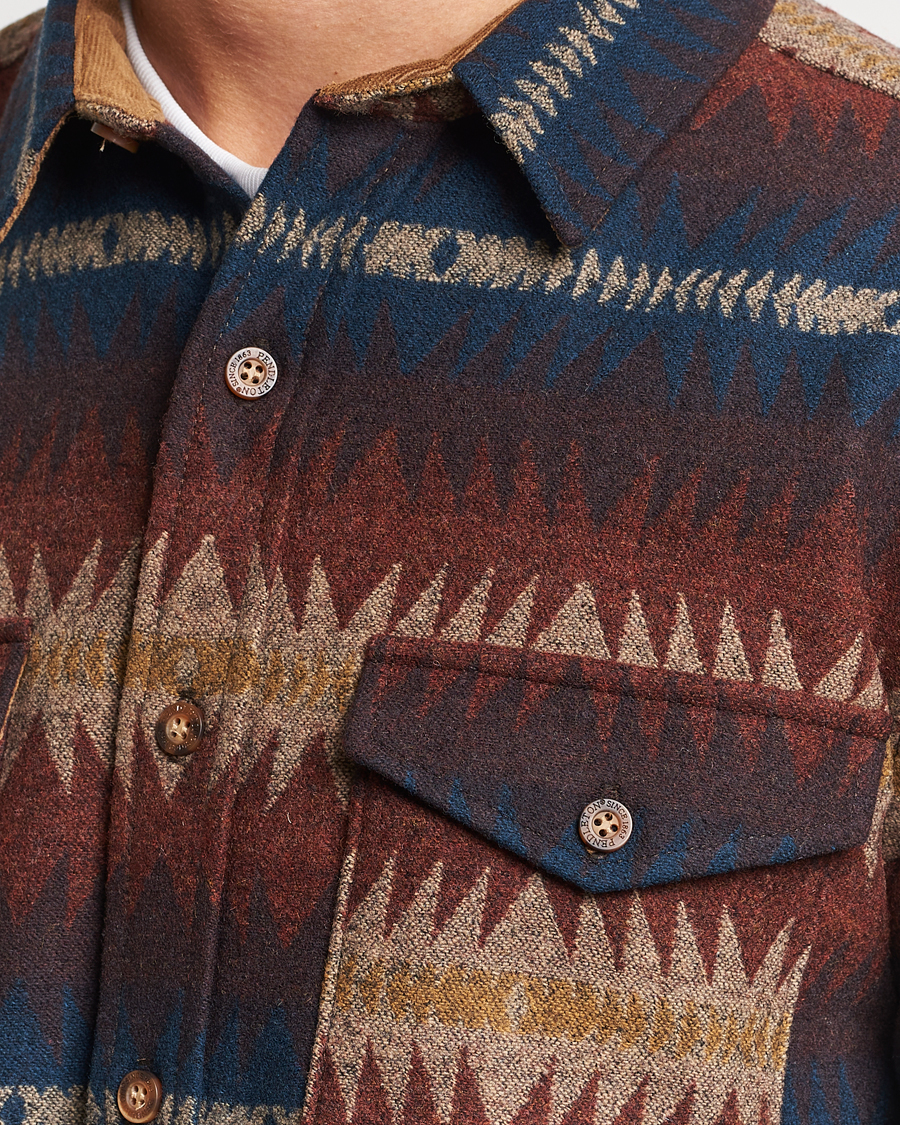 Herre | Skjorter | Pendleton | LA Pine Wool Overshirt Tye River Red