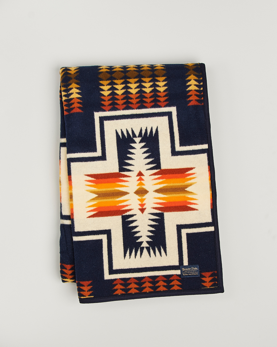 Herre | Pendleton Jacquard Blanket Harding Navy | Pendleton | Jacquard Blanket Harding Navy