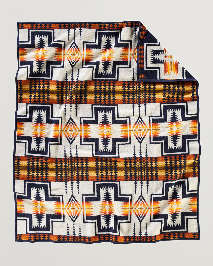 Herre | Pendleton Jacquard Blanket Harding Navy | Pendleton | Jacquard Blanket Harding Navy