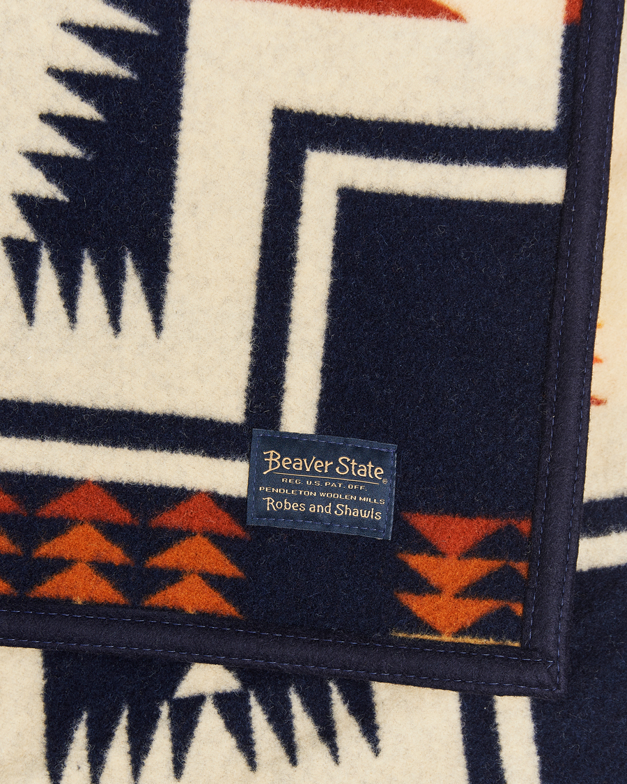 Herre | Pendleton Jacquard Blanket Harding Navy | Pendleton | Jacquard Blanket Harding Navy