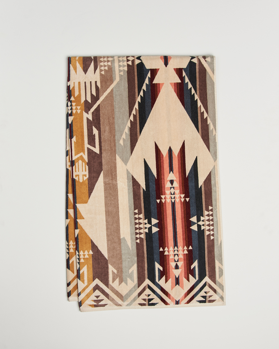 Herre | Pendleton | Pendleton | Jacquard Spa Towel White Sands Tan
