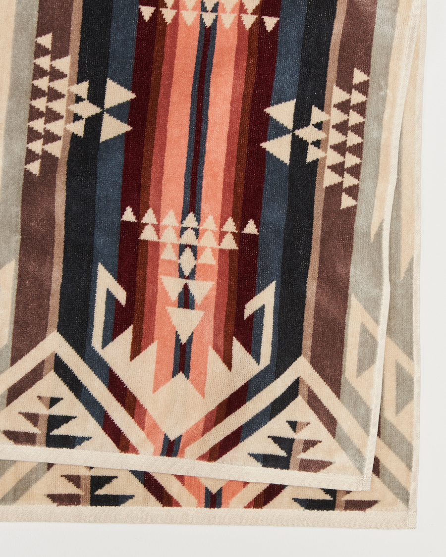 Herre | Pendleton | Pendleton | Jacquard Spa Towel White Sands Tan