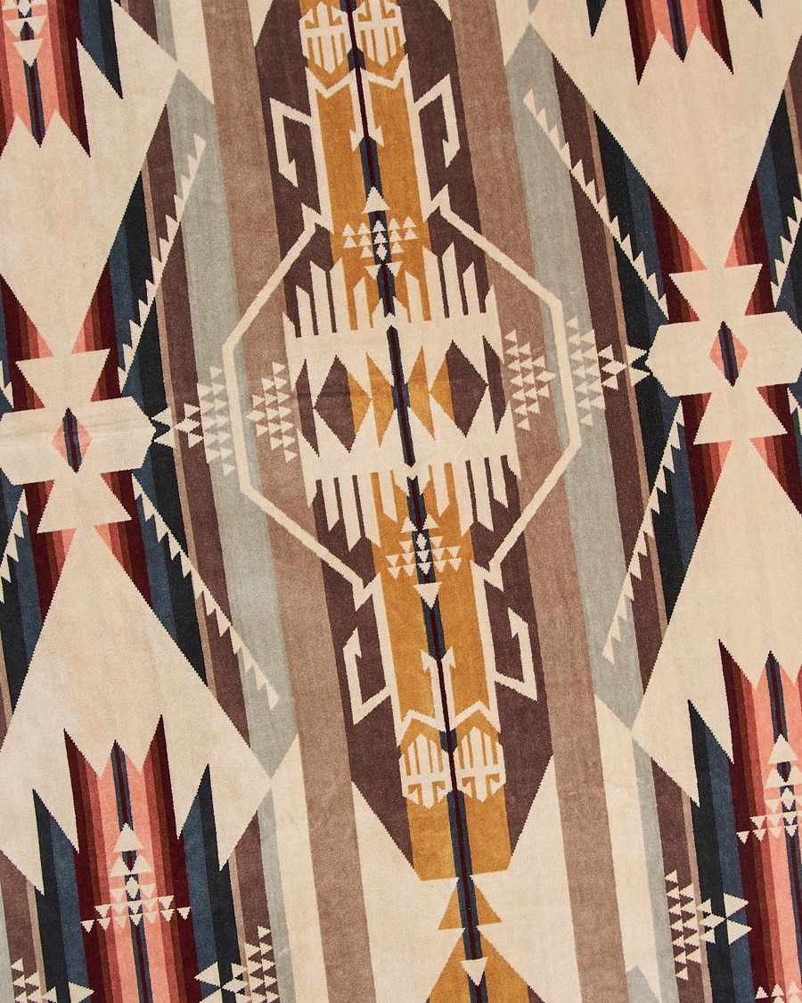Herre | Pendleton Jacquard Spa Towel White Sands Tan | Pendleton | Jacquard Spa Towel White Sands Tan