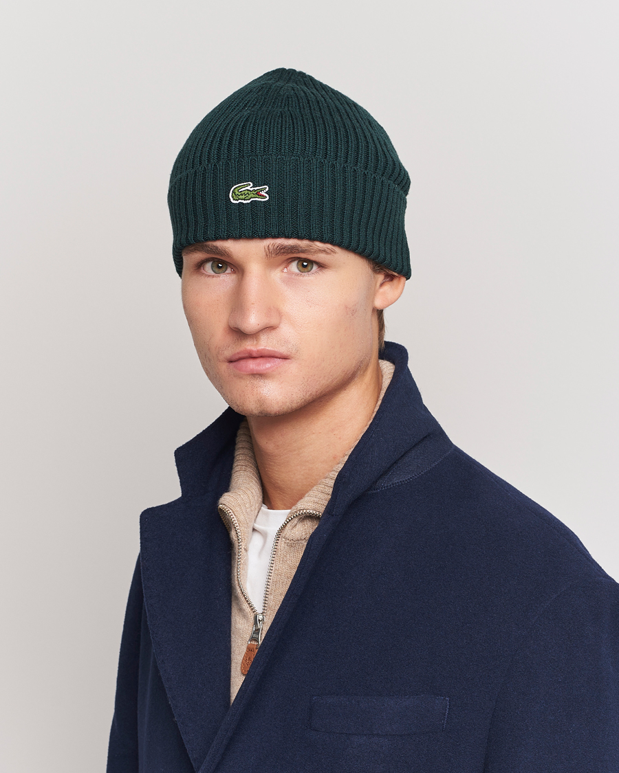 Herre |  | Lacoste | Wool Knitted Beanie Sinople