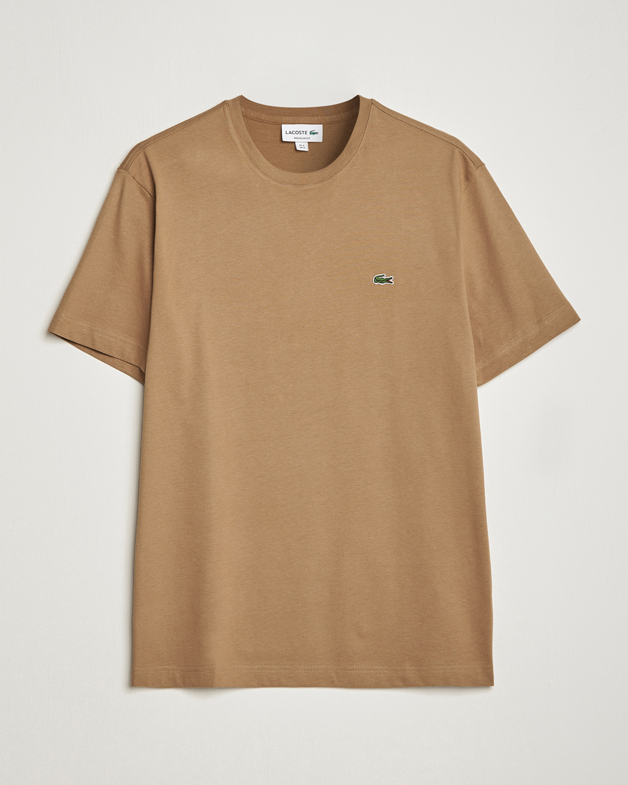 Herre | T-Shirts | Lacoste | Crew Neck T-Shirt Cookie