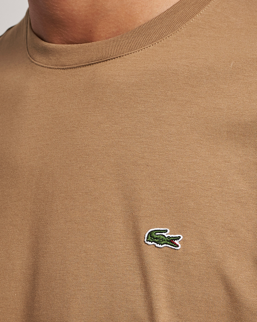Herre | T-Shirts | Lacoste | Crew Neck T-Shirt Cookie